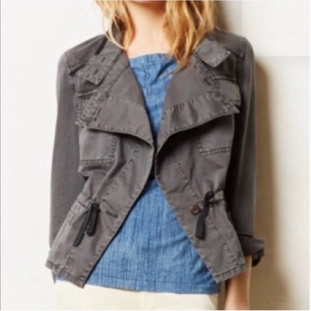 Anthropologie | Hei Hei | Grey Anorak Utility Jacket | Size L